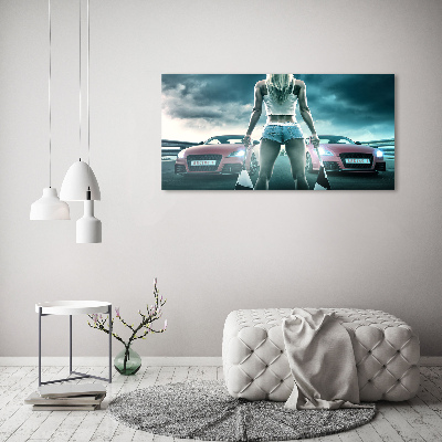 Bild auf leinwand Der Start des Rennens