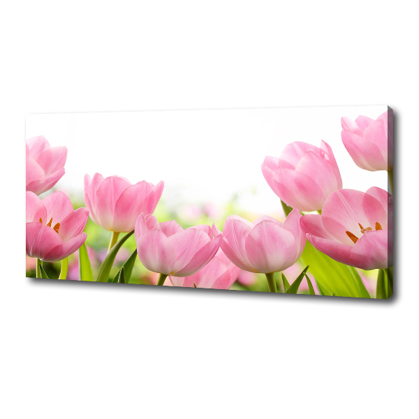 Wandbild Rosa Tulpen
