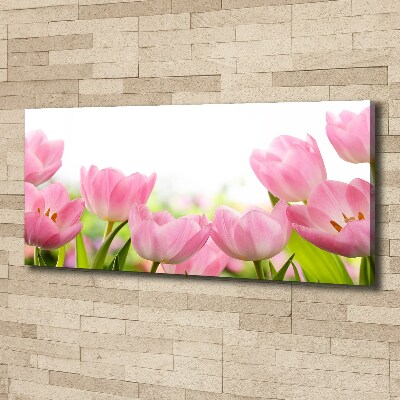 Wandbild Rosa Tulpen