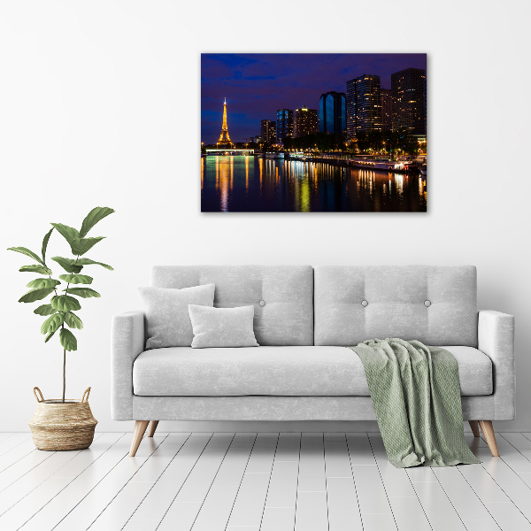 Bild auf leinwand Paris bei Nacht