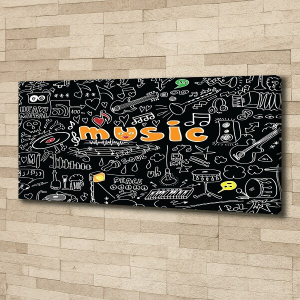 Bild auf leinwand Musikalische Symbole