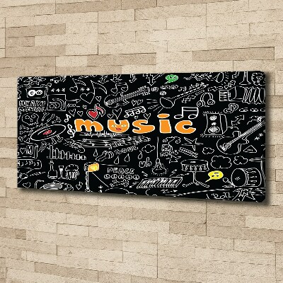 Bild auf leinwand Musikalische Symbole