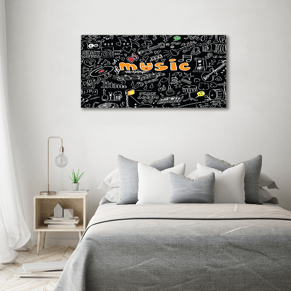 Bild auf leinwand Musikalische Symbole
