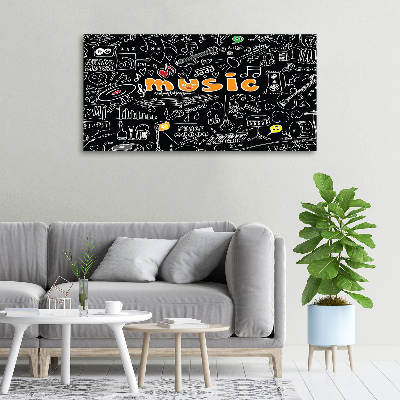 Bild auf leinwand Musikalische Symbole