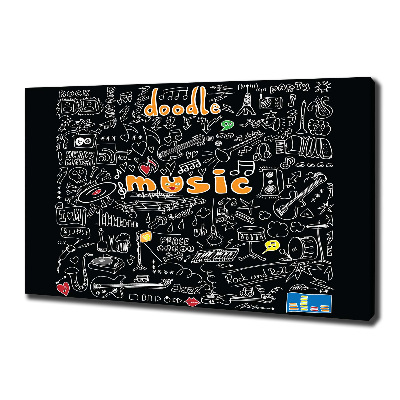 Bild auf leinwand Musikalische Symbole