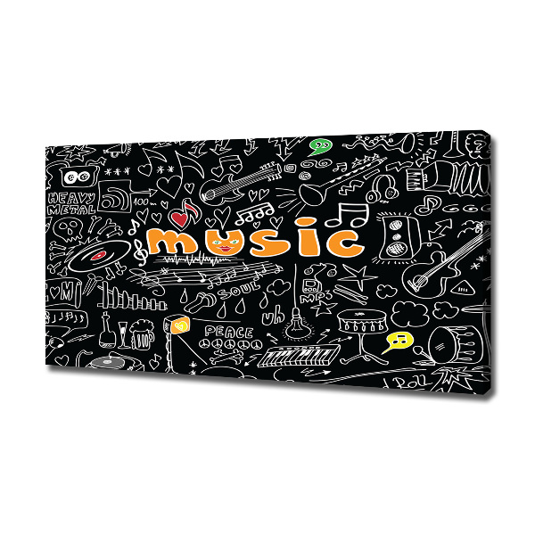 Bild auf leinwand Musikalische Symbole