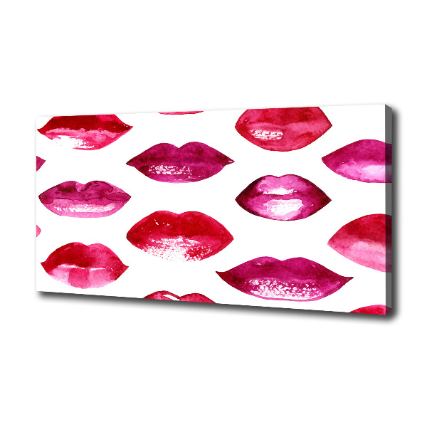 Wandbild Rote Lippen