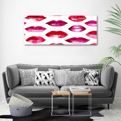 Wandbild Rote Lippen