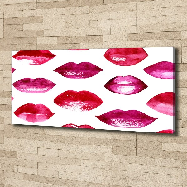 Wandbild Rote Lippen