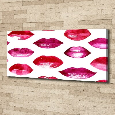 Wandbild Rote Lippen