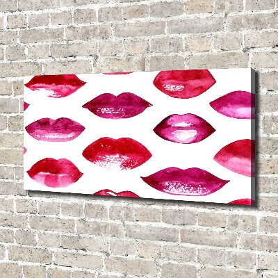 Wandbild Rote Lippen