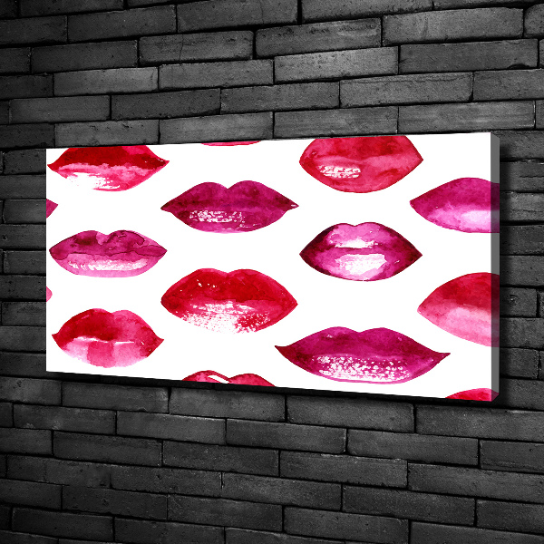 Wandbild Rote Lippen