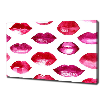 Wandbild Rote Lippen