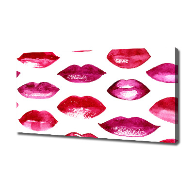 Wandbild Rote Lippen