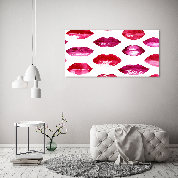 Wandbild Rote Lippen