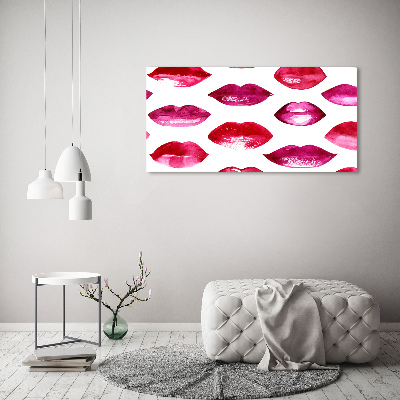 Wandbild Rote Lippen