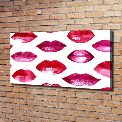 Wandbild Rote Lippen