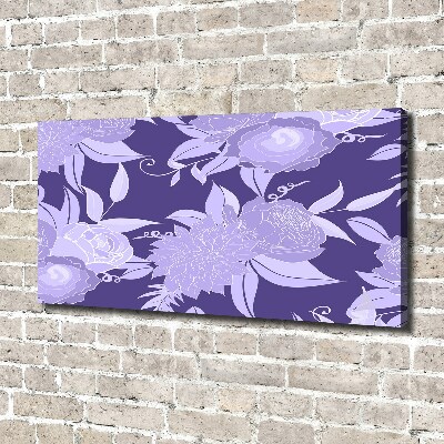 Bild auf leinwand Blumenmuster