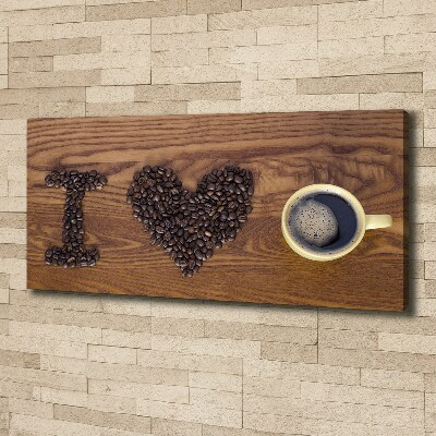 Wandbild Ich liebe Kaffee.
