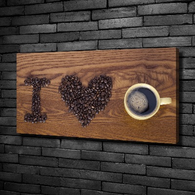 Wandbild Ich liebe Kaffee.