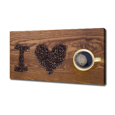 Wandbild Ich liebe Kaffee.