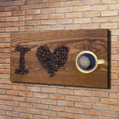 Wandbild Ich liebe Kaffee.