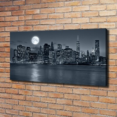Wandbild New York bei Nacht