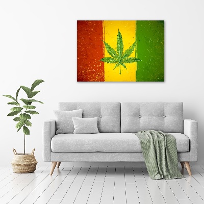 Wandbild Rasta-Flagge