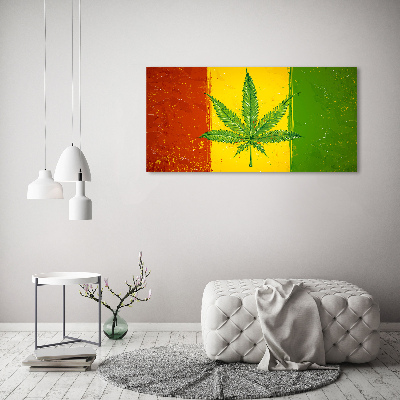 Wandbild Rasta-Flagge