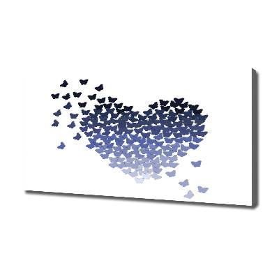 Bild auf leinwand Herz aus Schmetterlingen