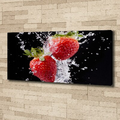Fotobild Erdbeeren und Wasser