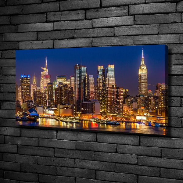 Wandbild Manhattan bei Nacht