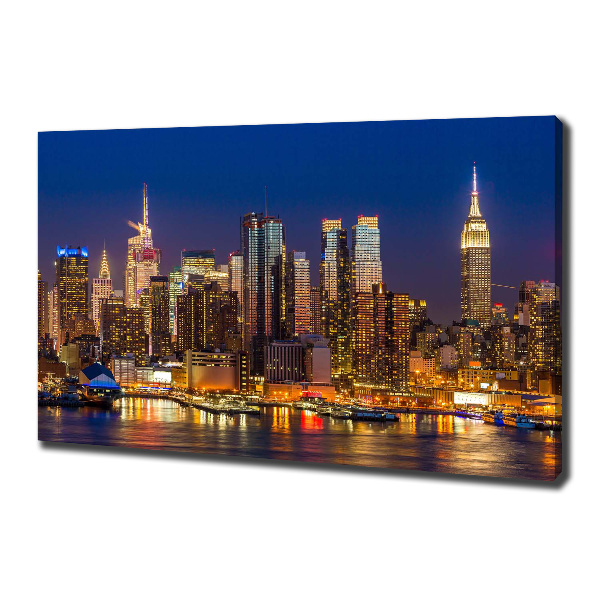 Wandbild Manhattan bei Nacht