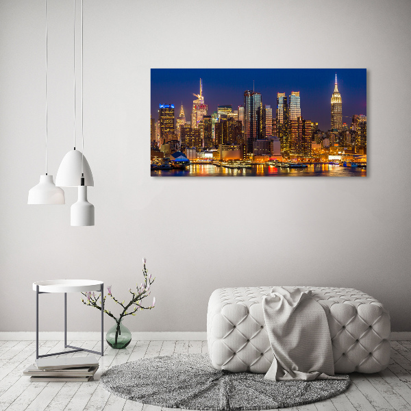 Wandbild Manhattan bei Nacht