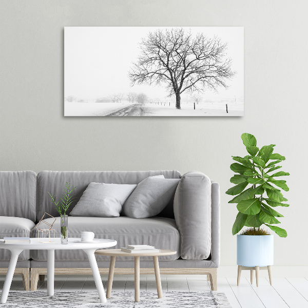 Bild auf leinwand Baum im Winter