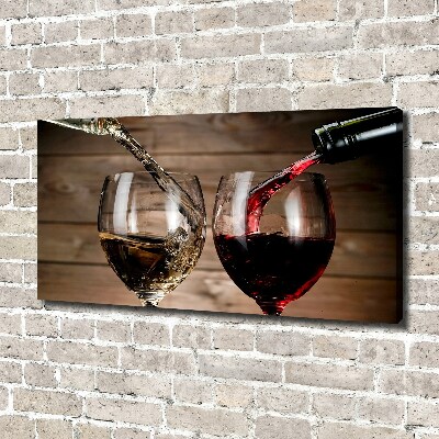 Bild auf leinwand Zwei Gläser Wein