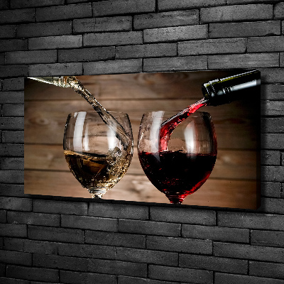 Bild auf leinwand Zwei Gläser Wein