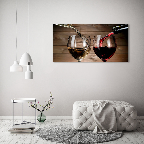 Bild auf leinwand Zwei Gläser Wein