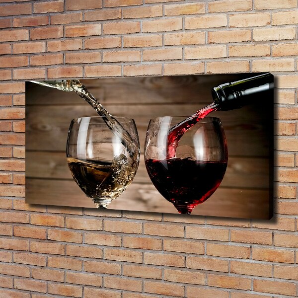 Bild auf leinwand Zwei Gläser Wein