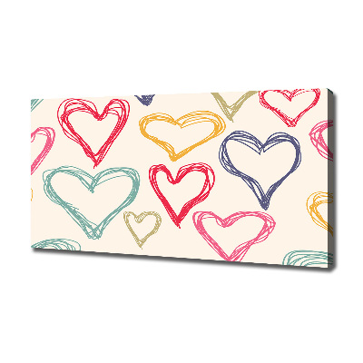 Fotobild Bunte Herzen