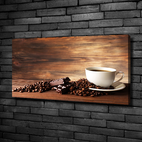 Bild auf leinwand Kaffee und Schokolade