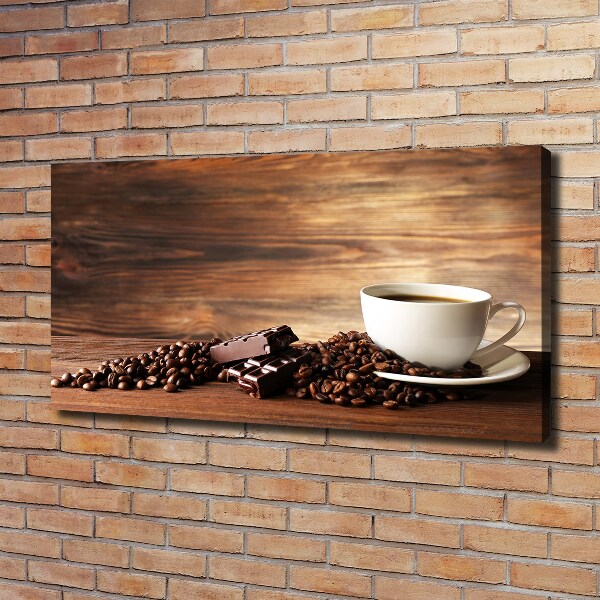 Bild auf leinwand Kaffee und Schokolade