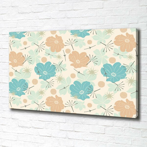 Wandbild Blumenmuster