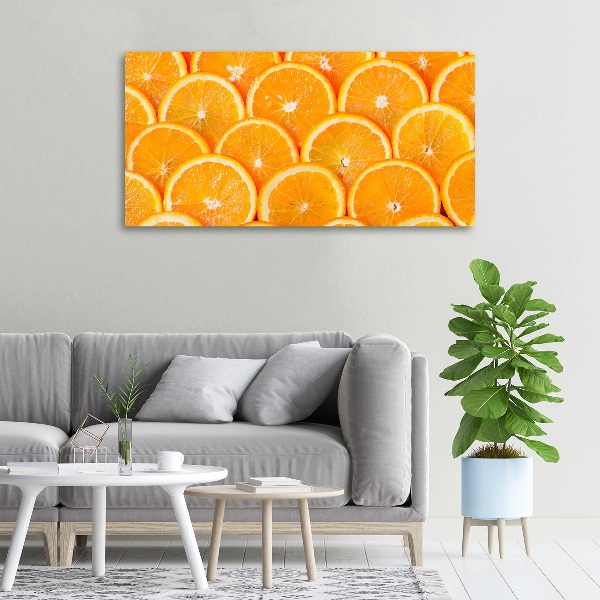 Wandbild Orangenscheiben