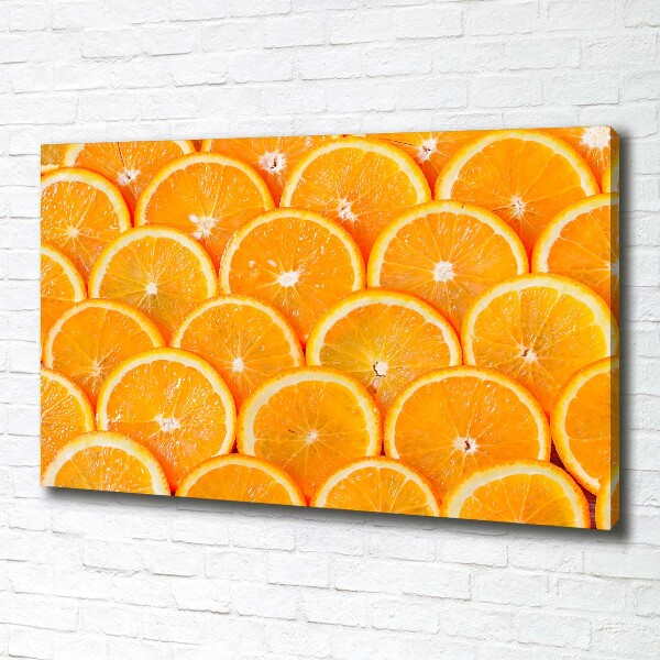 Wandbild Orangenscheiben