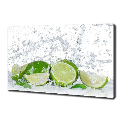 Bild auf leinwand Limetten und Wasser