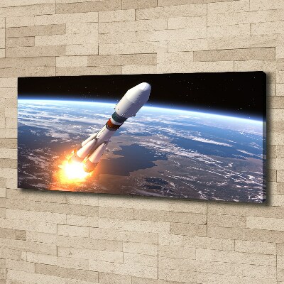 Bild auf leinwand Weltraumrakete