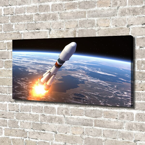 Bild auf leinwand Weltraumrakete