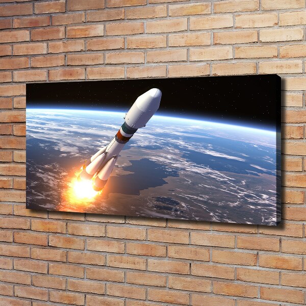 Bild auf leinwand Weltraumrakete