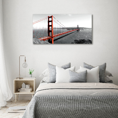 Bild auf leinwand San Francisco Brücke